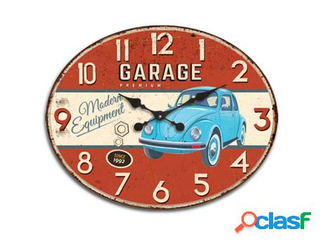 Signes Grimalt - Reloj Pared Beetle Rojo de Mdf | Reloj