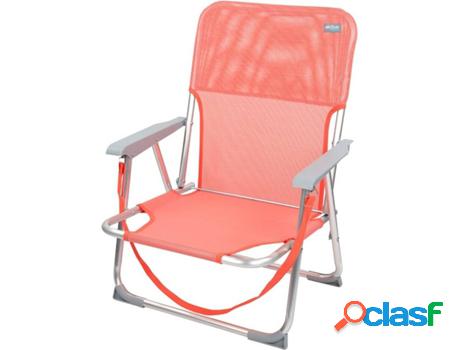 Silla Plegable AKTIVE (Coral - Textilene - 55x35x72 cm)