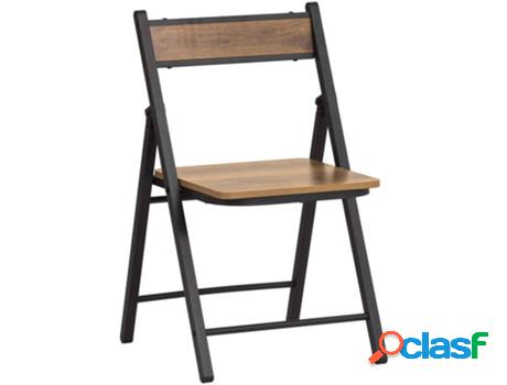 Silla SOBUY (Marrón - 46x48x80 cm)