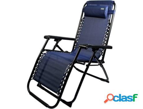 Silla de Playa AKTIVE 62190 Azul (65x178x110cm)