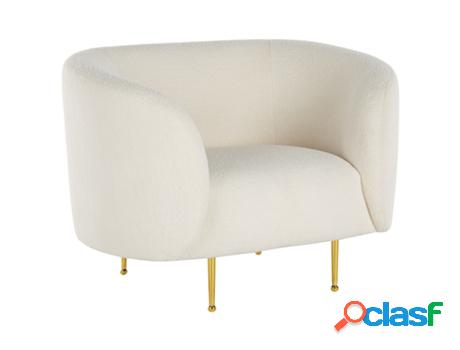 Sillón BELIANI Loen (Poliéster - Blanco - 70 x 105 x 79)