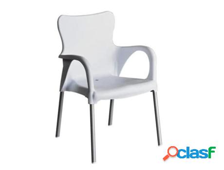 Sillon resina aluminio blanco 8306al/1