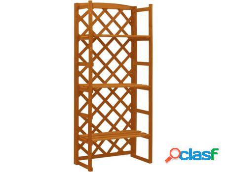 Soporte de Plantas VIDAXL Madera de Abeto (Naranja - Madera