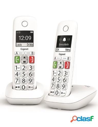 TELEFONO INALAMBRICO SIEMENS GIGASET E290 DUO WHITE