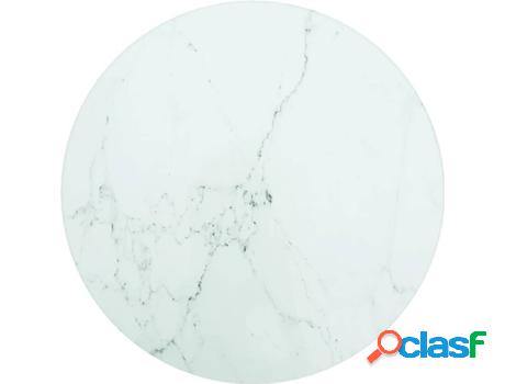 Tablero de Mesa VIDAXL Design (Blanco - Cristal - 30 x 0.8