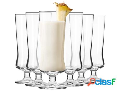 Vasos KROSNO GLASS Avant-garde (Vidrio - 6 Un - Transparente