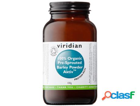 Viridian 100% Organic Pre-Sprouted Barley Powder Aktiv 100g