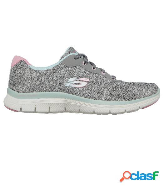 Zapatillas Skechers Flex Appeal 4.0 Fresh Move Mujer Grey 40