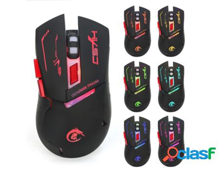 2.4Ghz Wireless Mouse, 6 Buttons, 3-Level Dpi Adjustable And