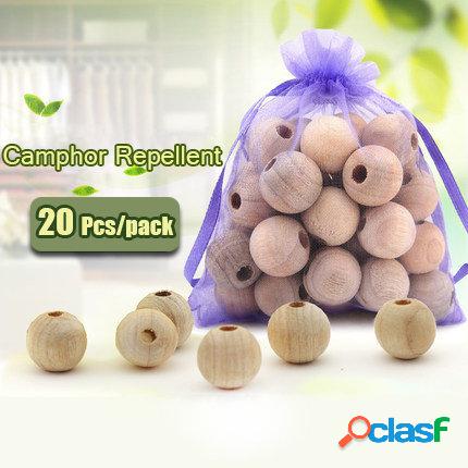 20Pcs Madera de alcanfor Pest Repulsivo Anti Bug Moth Cedar