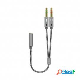 Aisens - Cable Adaptador Audio Jack 3.5 4pines/h-2xjack 3.5