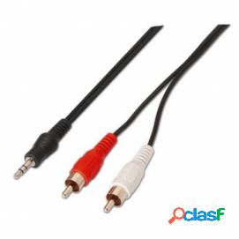 Aisens Cable Audio Estéreo Jack 3.5/m-2xrca/m Negro