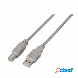 Aisens Cable Usb 2.0 Impresora, Tipo A/m-b/m, Beige,