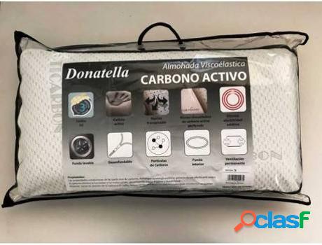 Almohada DONATELLA Carbono Blanco 70 cm