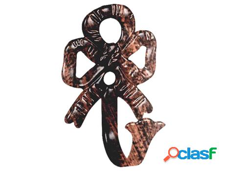 Alzapaños forja lazo negro / cobre juego 2 pieza