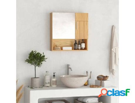Armario de Baño con Espejo, 2 Puertas Y 2 Estantes KLEANKIN