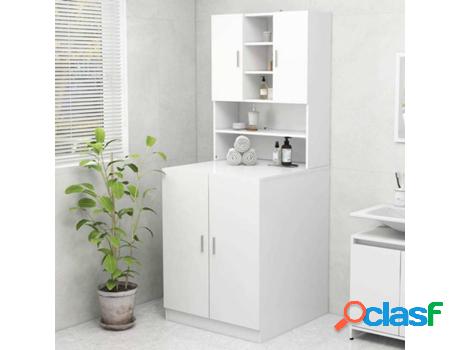 Armario de Lavadora VIDAXL Blanco (Aglomerado -