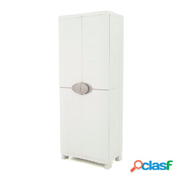 Armario de resina escobero platiken 184 x 70 x 45 cm beige