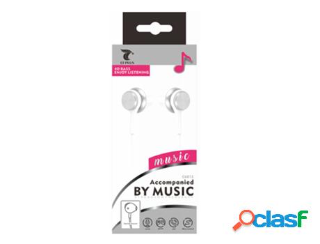 Auriculares Con Cable Lt Plus C6012 (Blanco)