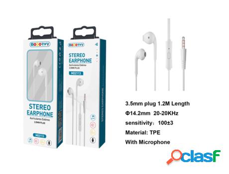 Auriculares Con Cable MODORWY Md2113 (Blanco)