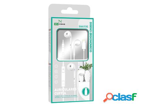 Auriculares Con Cable New Science L-8 (Blanco)
