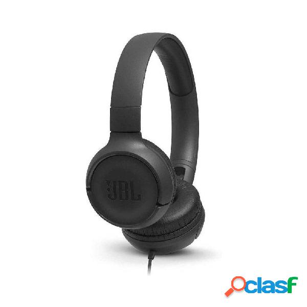 Auriculares JBL Tune 500/ con Micrófono/ Jack 3.5/ Negros