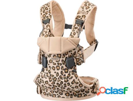 BABYBJÖRN Mochila Porta Bebé One Algodón Leopardo Beige