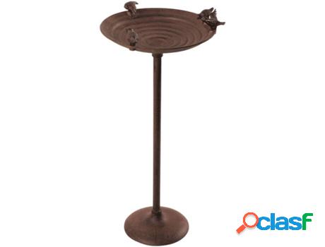 Bañera para Pájaros ESSCHERT DESIGN (Marrón - Hierro -