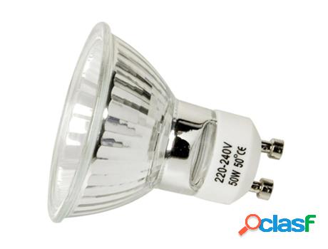 Bombilla dicroica gu-10 50 w. 230 v. 480 lúmenes. luz