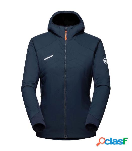 CHAQUETA MAMMUT CON CAPUCHA RIME LIGHT IN FLEX MUJER MARINE