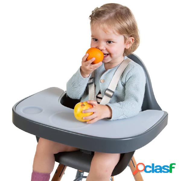 CHILDHOME Bandeja para trona con mantel Evolu silicona gris