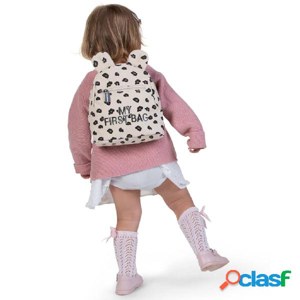 CHILDHOME Mochila infantil My First Bag lona leopardo