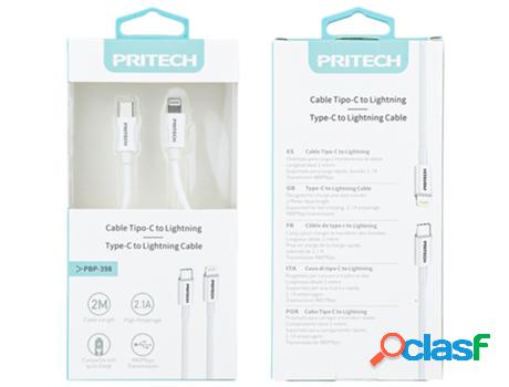 Cable De Datos Pd Usb-C Para Lightning M Pritech Pbp-398 2M