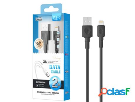Cable De Datos Usb 2.0 M Para Lightning M Iser Sk1005 2M