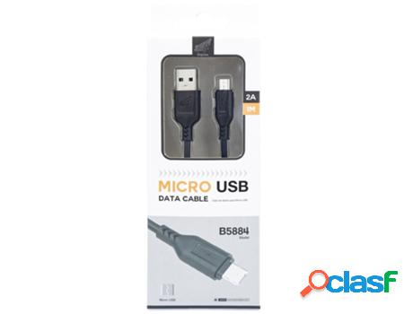 Cable De Datos Usb 2.0 M Para Micro Usb M Sky Blue B5884 1M
