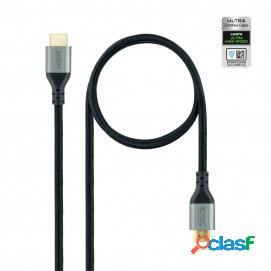Cable Hdmi 2.1 Certificado Ultra Hs M-m Negro 1