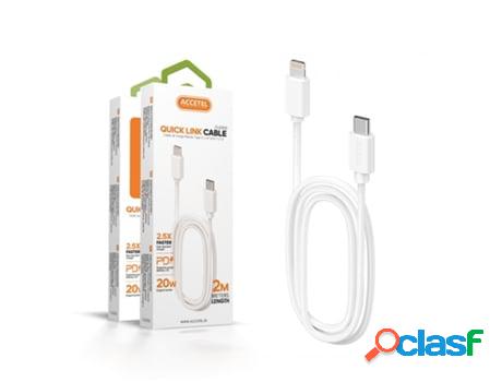 Cable PD Lightning CU-2203 2.5 x Velocidade de Carga 2M. 3A