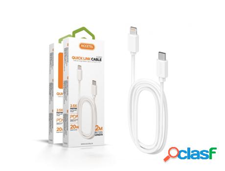 Cable Pd Lightning Cu-2203 2.5 X Velocidade De Carga 2M. 3A