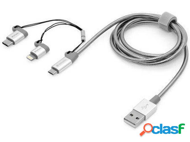 Cable de carga VERBATIM 48870 (Lightning y Micro B USB