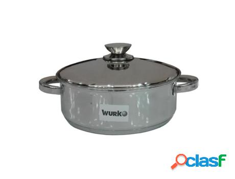 Cacerola inoxidable semiabombada kora 28 cm