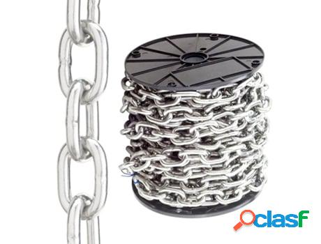 Cadena en rollo zincada 7 mm.(rollo 26 metros)