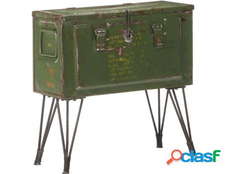 Caja De Almacenaje VIDAXL Militar (Verde - Hierro - 68x24x66
