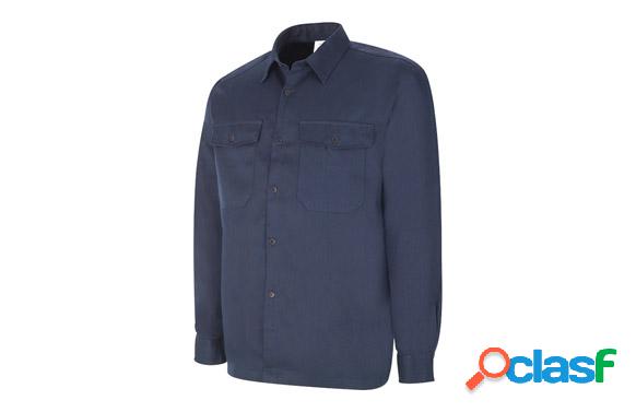 Camisa ignífuga antiestática azul Talla 49/50