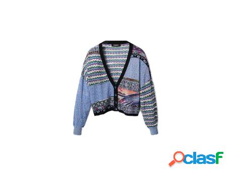 Camiseta DESIGUAL Mujer (Multicolor - XL)