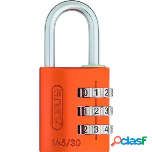 Candado Seguridad 30Mm Combinacion Programable Naranja Abus