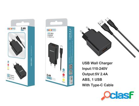 Cargador De Entrada 2.0 Usb MODORWY Ma1103 (Negro)