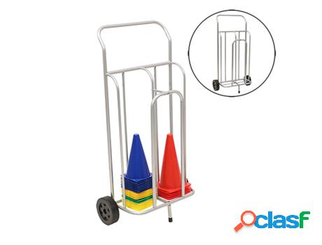 Carro con ruedas para conos