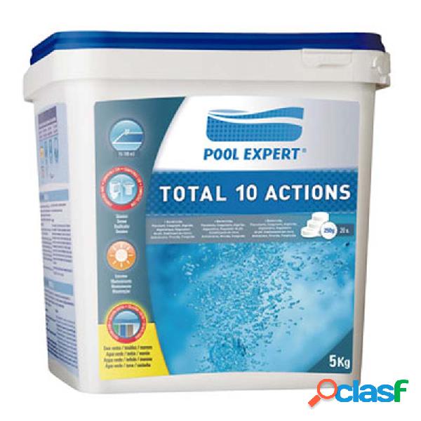 Cloro piscina gre pool expert 10 acciones 5kg tabletas 200g