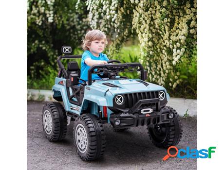 Coche Eléctrico HOMCOM 370-240v90bu (Polypropylene - Azul -