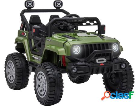 Coche Eléctrico HOMCOM 370-240v90gn (Polypropylene - Verde